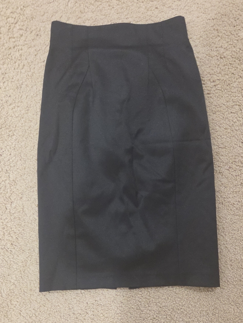 Zara Black Tailored Pencil Skirt